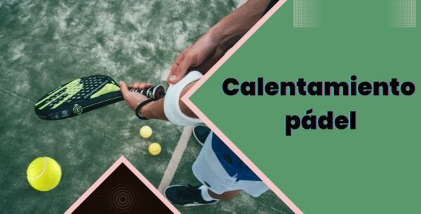 Calentamiento antes de un partido de pádel